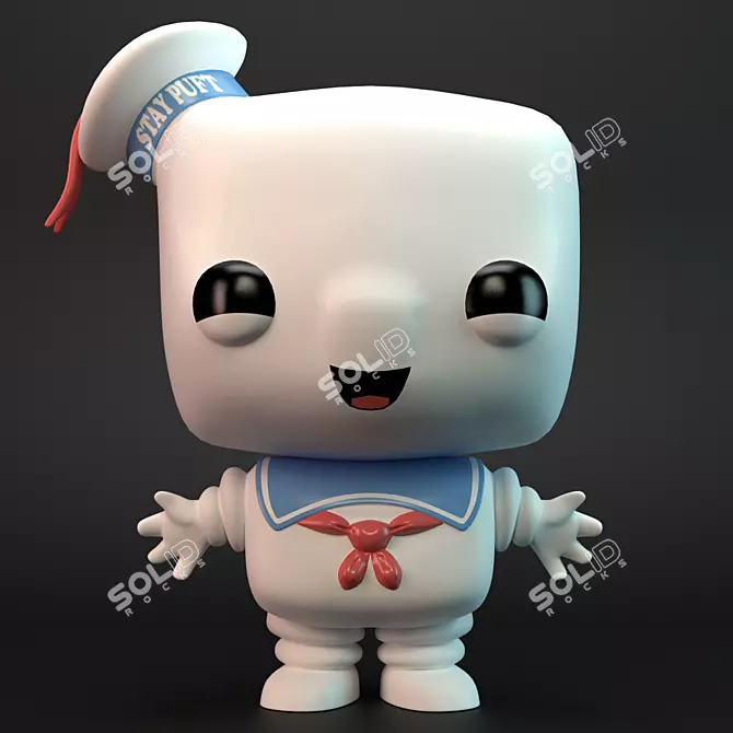 Stay Puft Funko Pop - Vray-Ready Model 3D model image 1