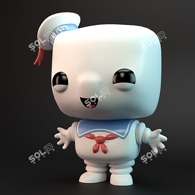 Stay Puft Funko Pop - Vray-Ready Model 3D model image 2