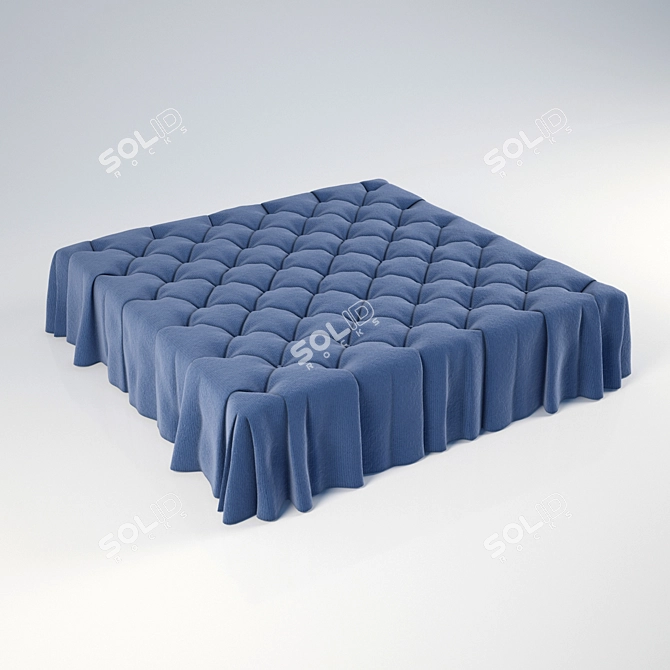 Elegant Ottoman 3D model image 1