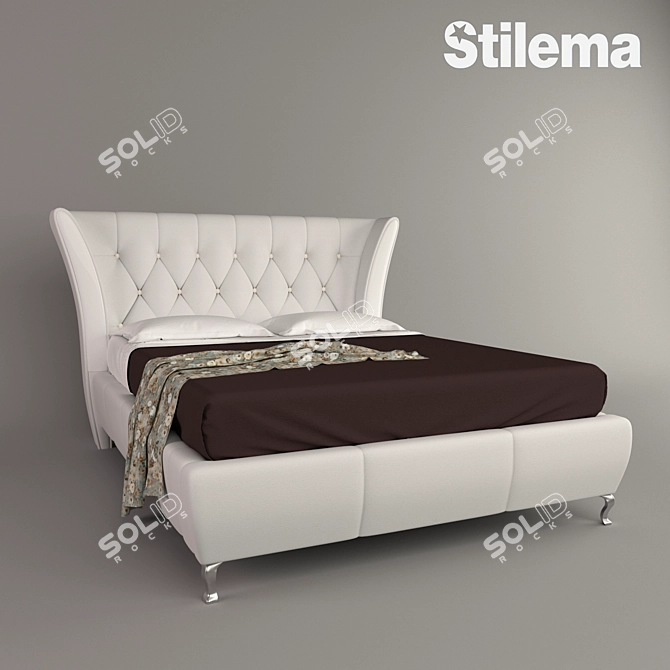 Stilema "Le Premiere Classe" Italian Classic Bed 3D model image 1