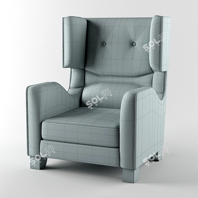 Smania Corinne Unwrappable Textile Chair 3D model image 2