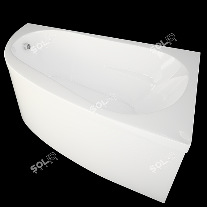 Luxury Relaxation Bathtub 3D model image 2