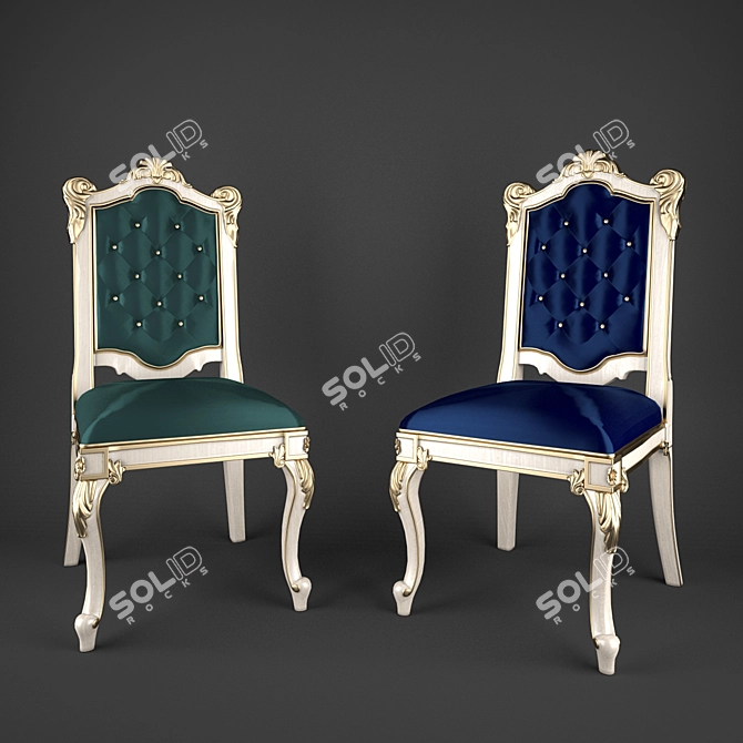 Timeless Elegance: Classic Chair 3D model image 1