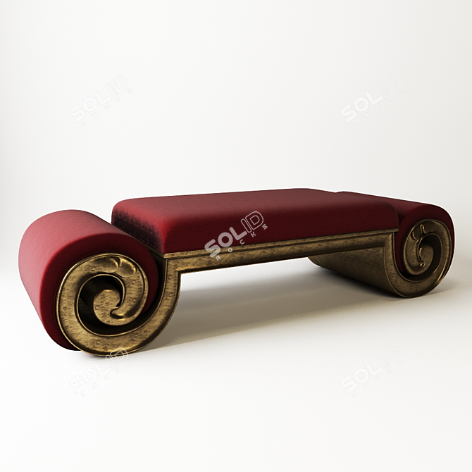 Sculptural Elegance: Christopher Guy Bench 3D model image 1