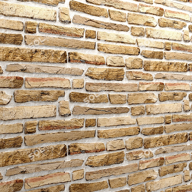 Nature's Treasure: Authentic Stone 3D model image 3