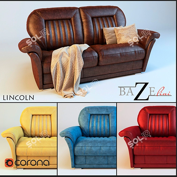 Title: Italian Design Sofa with Unbeatable Comfort 3D model image 1