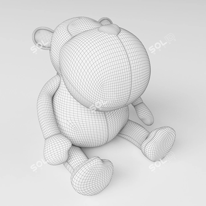 Cuddly Monkey Toy 3D model image 3