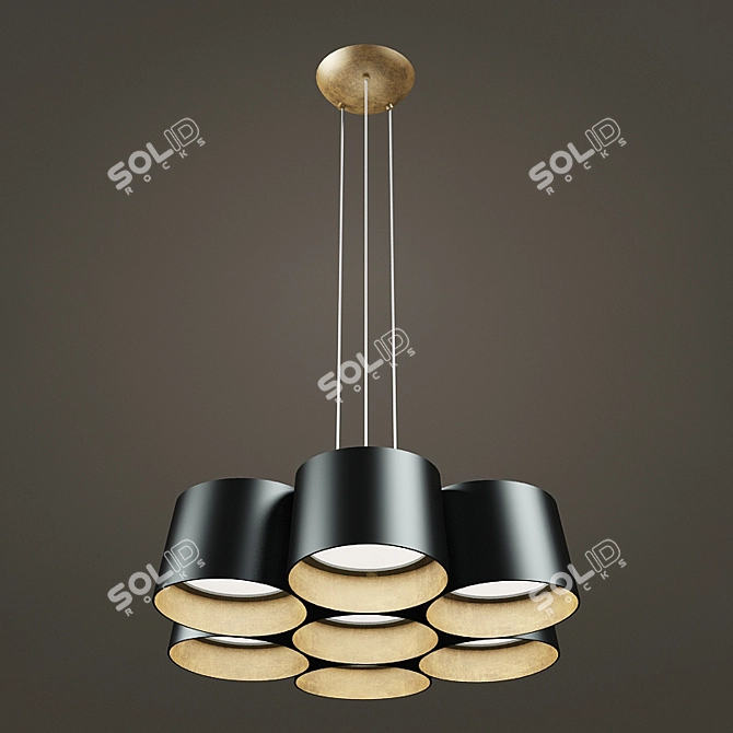 Sleek Marimba Pendant - Modern Elegance 3D model image 1