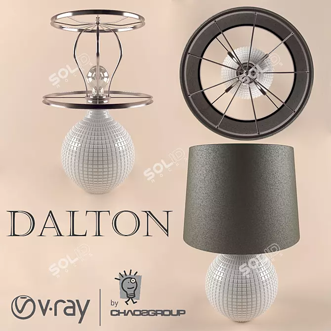 Elegant Dalton Table Lamp 3D model image 1