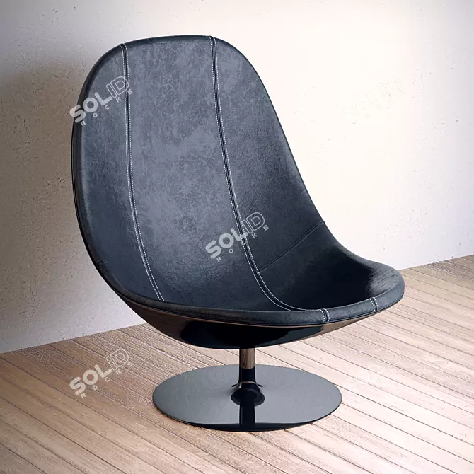 Elegant DolcheVita Armchair 3D model image 1