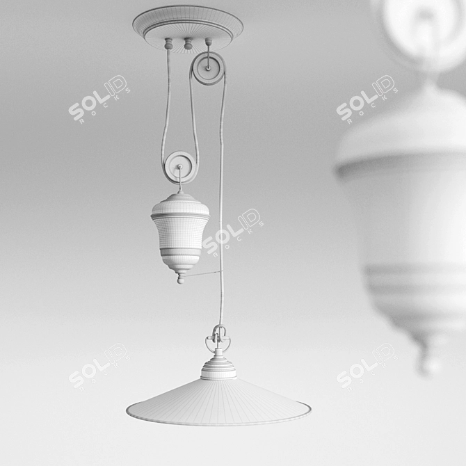 Rossini Decorativo Classic Hanging Lamp 3D model image 2