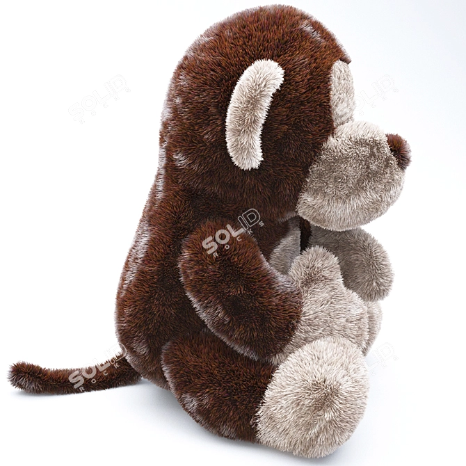 Cuddly Monkey Toy 3D model image 2