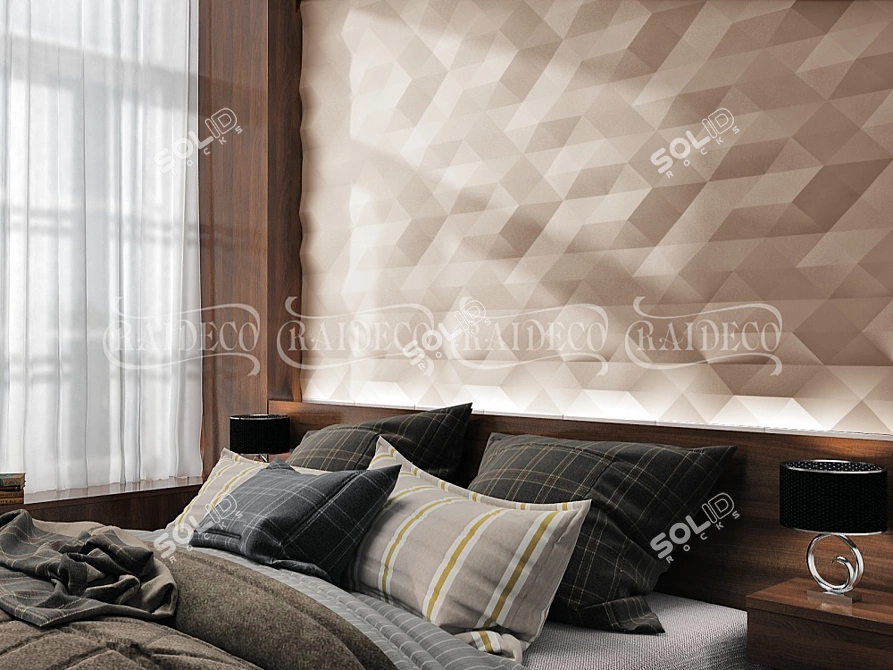 3D Gypsum Panels: Manufacturer's Discount 3D model image 2