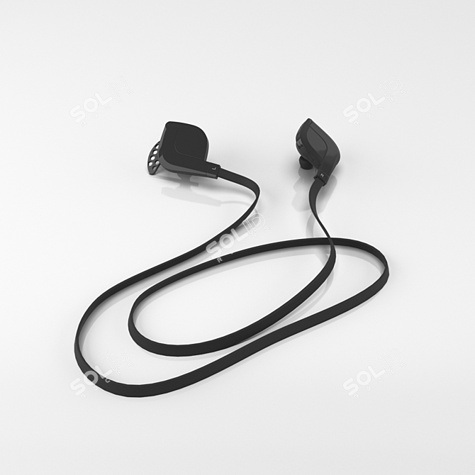 Wireless Bluetooth Earphones 3D model image 1