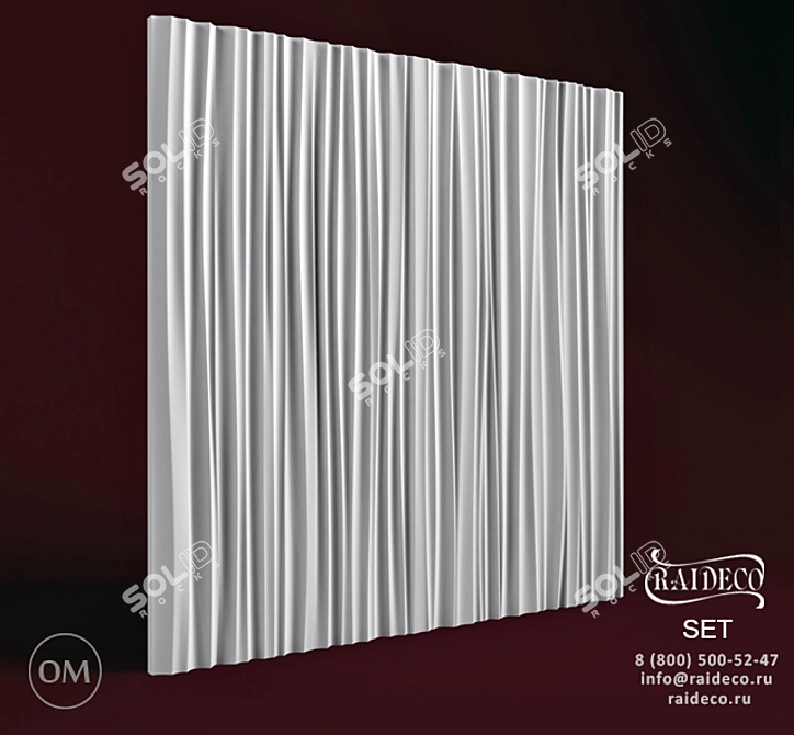 Raideco 3D Gypsum Panels 3D model image 1