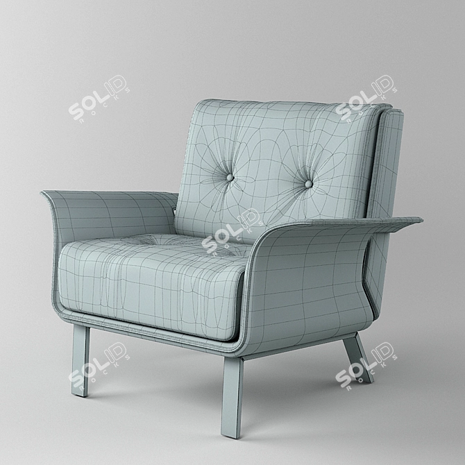 Covre ART. 840 Unwrap Armchair 3D model image 2