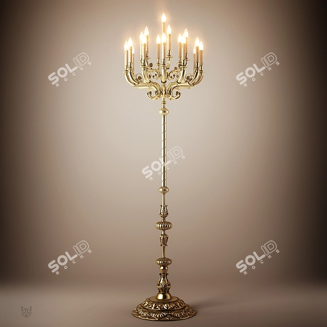 G.Moscatteli Floor Lamp - Sleek and Stylish Lighting 3D model image 1