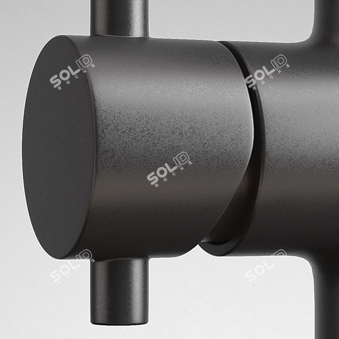 The Sozu Faucet by Roderick Vos
 Sleek Black Elegance for Your Bathroom 3D model image 2