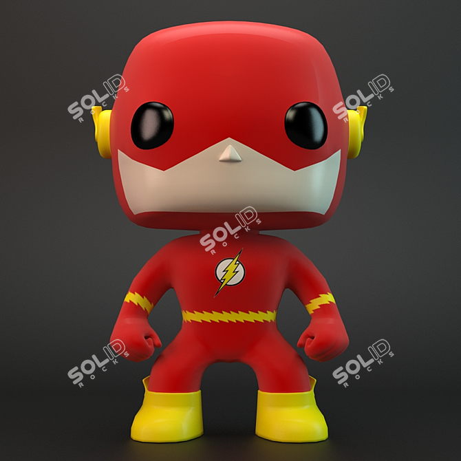 Funko Flash: Ready-to-Render Vray Model 3D model image 1