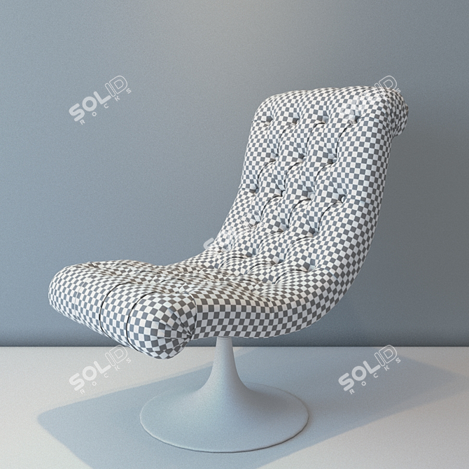 Elegant Brazil Armchair: Marie's Corner 3D model image 3