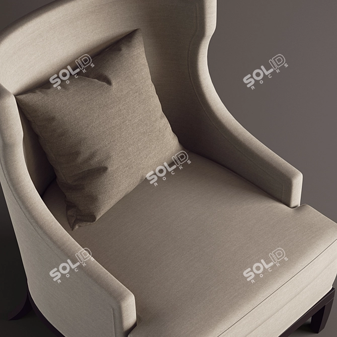 Andrew Martin Northumberland Chair: Classic Elegance and Comfort 3D model image 2