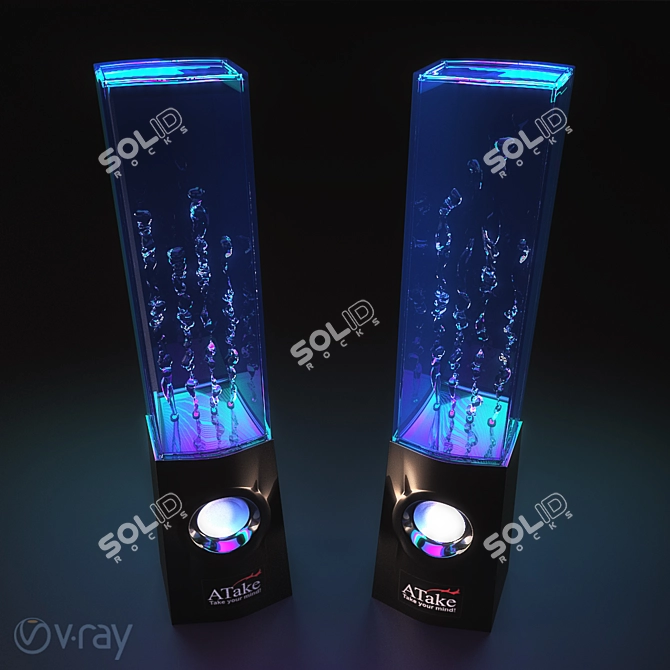 Dance to the Beat: Water Speakers 3D model image 1