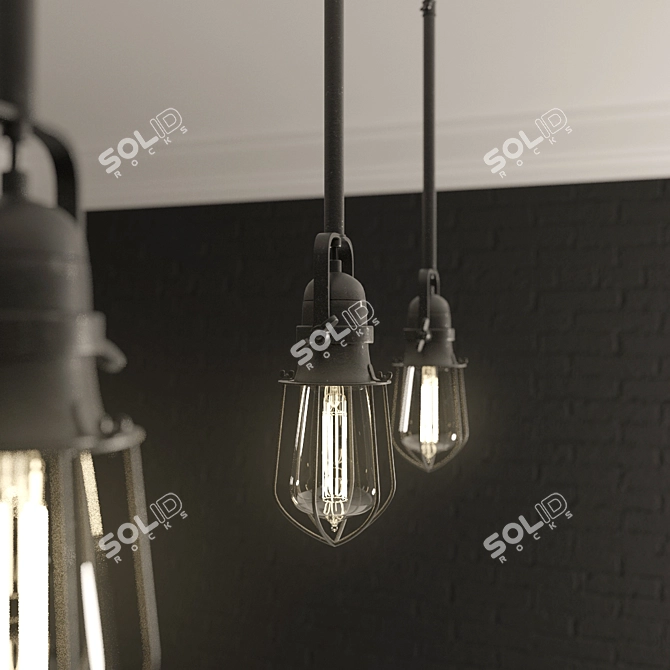 Modern Ceiling Light: Robers HL2620 3D model image 2