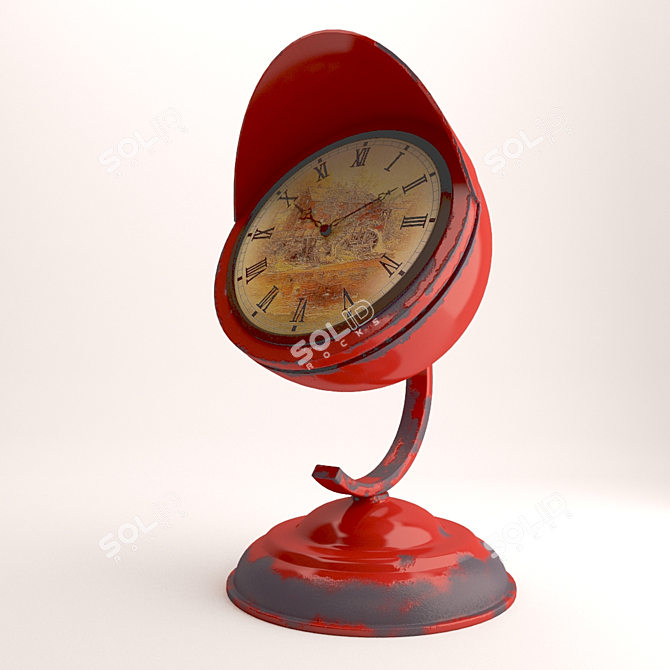 Vintage Floor Clock 3D model image 1