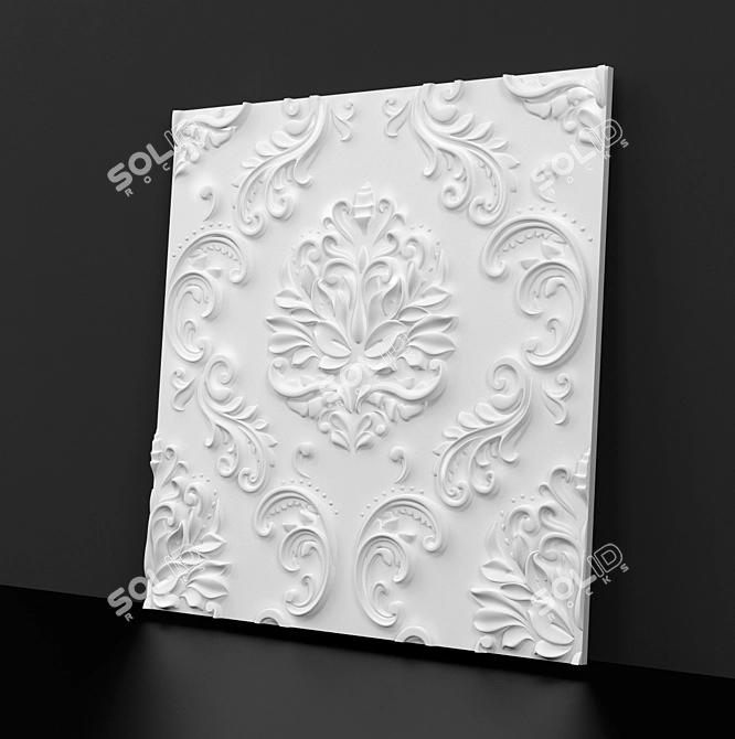 Valencia 3D Panel: 60x60 cm - ArtPole 3D model image 1