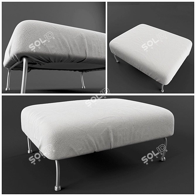 Cozy Comfort Soft Chair 3D model image 1