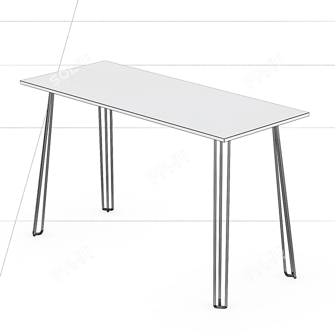 Sturdy Menorca Outdoor Table 3D model image 2