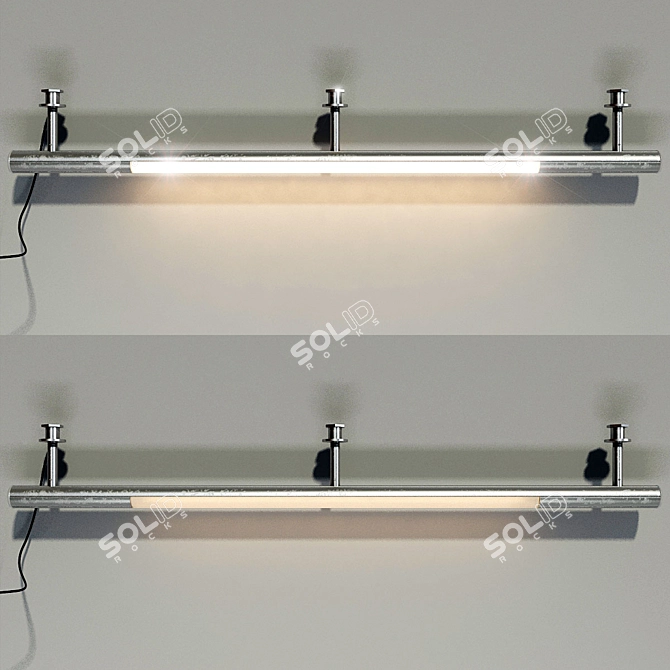 Versatile Hanging Solution - 850mm-Length Rod 3D model image 1