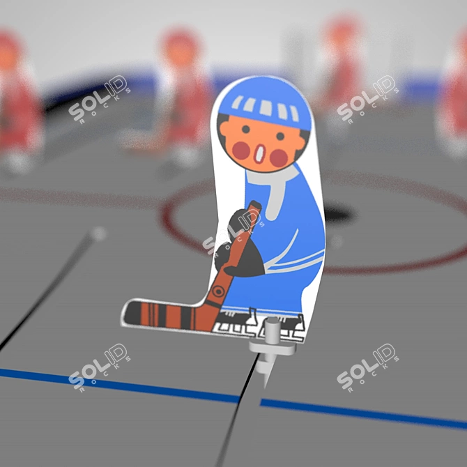 Vintage Hockey Game 3D model image 3