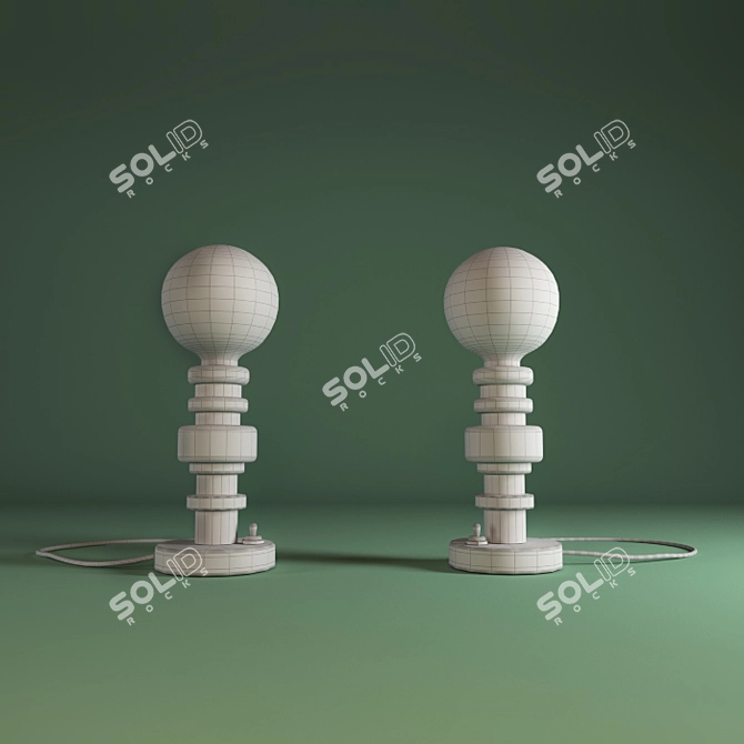 Seletti Moresque Table Lamp by Alessandro Zambelli 3D model image 2