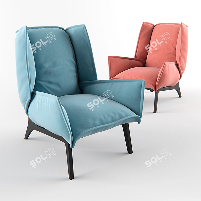 Contemporary TOA CINNA Sofa 3D model image 1