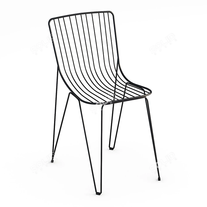 Monaco Chair: Durable Outdoor Seating 3D model image 1