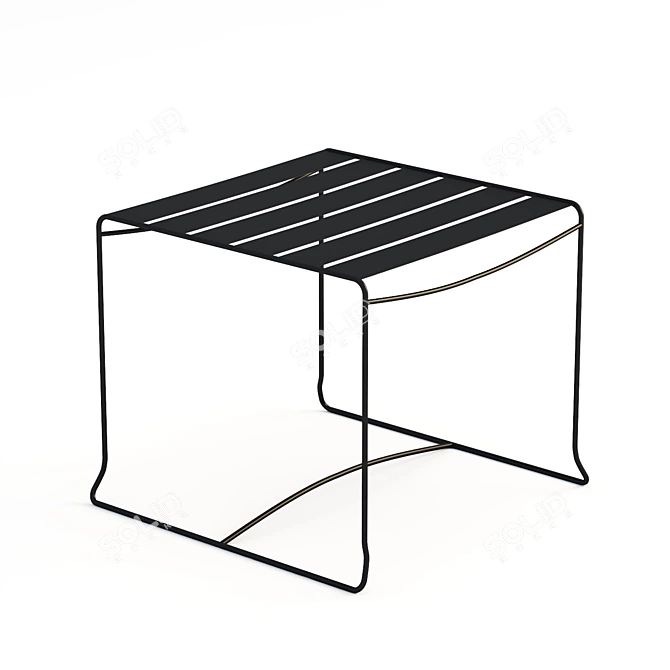 Modern Outdoor Stackable Side Table 3D model image 1