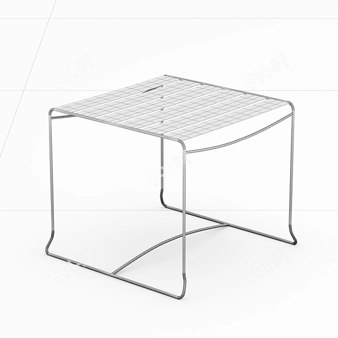 Modern Outdoor Stackable Side Table 3D model image 2