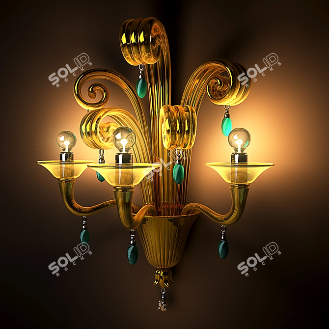 Modern Wall Light 3D model image 1