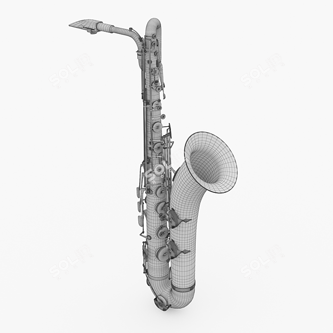  Selmer Mark V Baritone Saxophone 3D model image 2