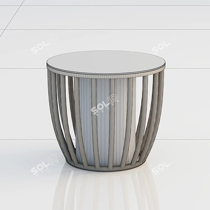 Elegant Round Table by Expormim 3D model image 2