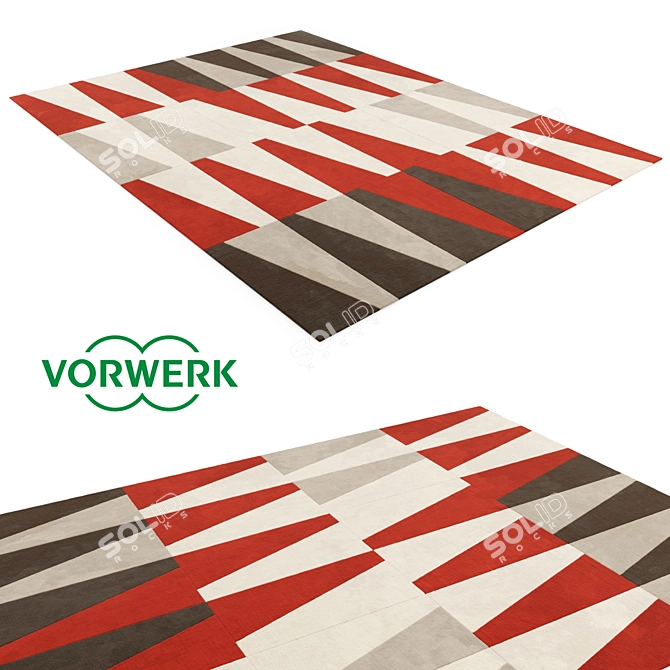 Versatile Vorwerk Cut: Rectangular & Round 3D model image 1