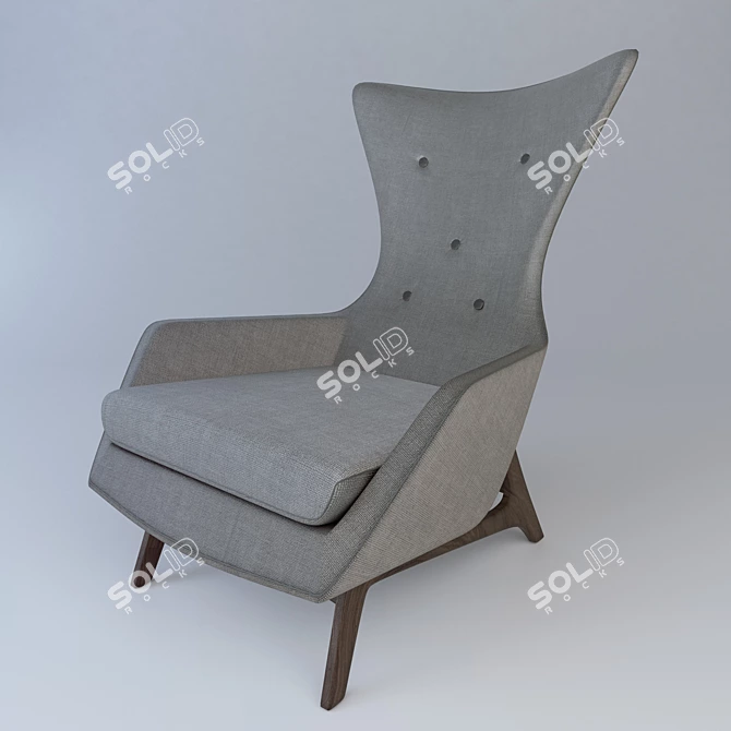 Sleek Adrian Pearsall Lounge Chair 3D model image 1