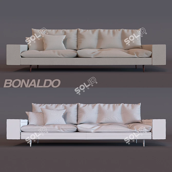 Bonaldo Avarit Sofa: Versatile and Stunning 3D model image 1
