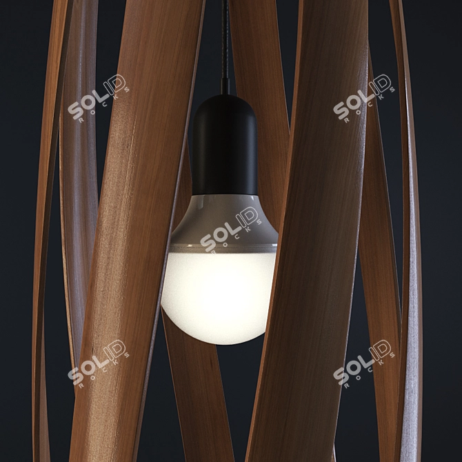 Ethereal Cocoon Pendant Light 3D model image 3