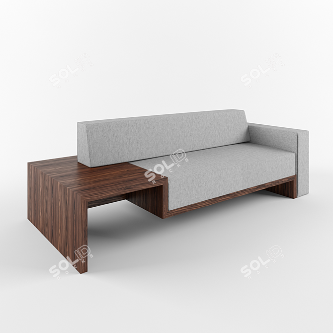 CozyFirm Sofa 3D model image 1