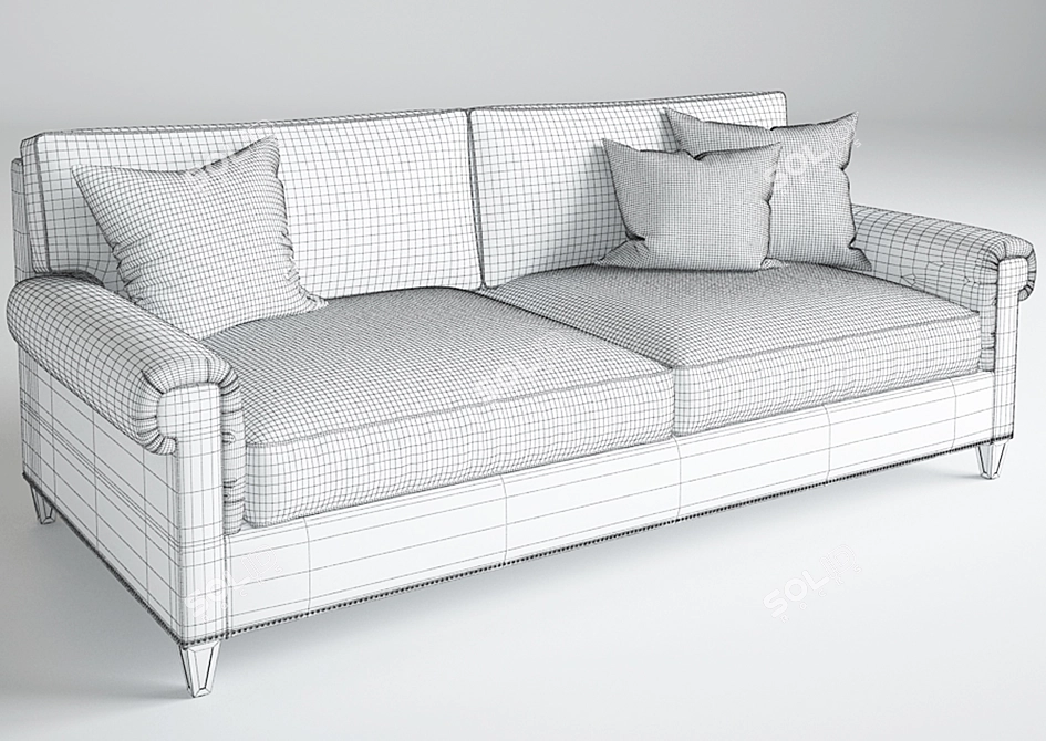 Huxley Sofa: Sleek and Stylish! 3D model image 2
