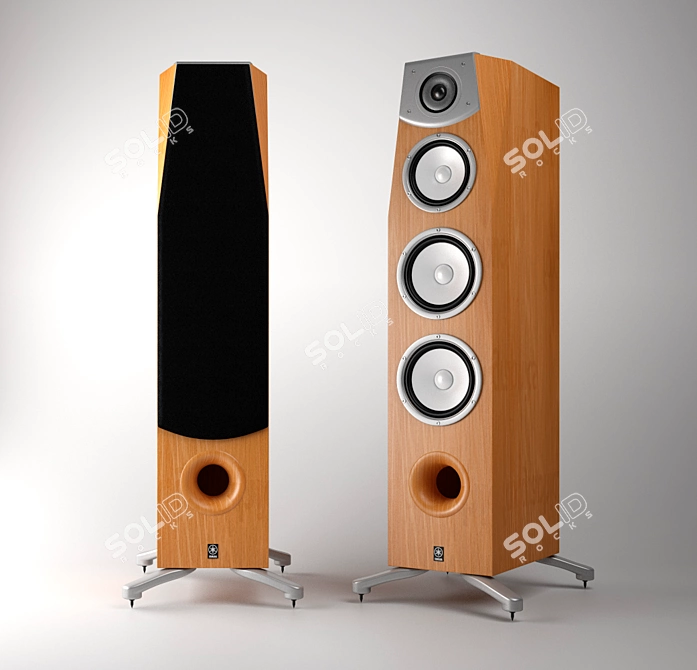 Yamaha Soavo-1 Speakers: Unrivaled Acoustics 3D model image 1