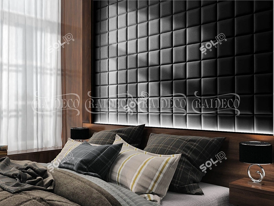 3D Leather and Fabric Panels by Raideco 3D model image 2
