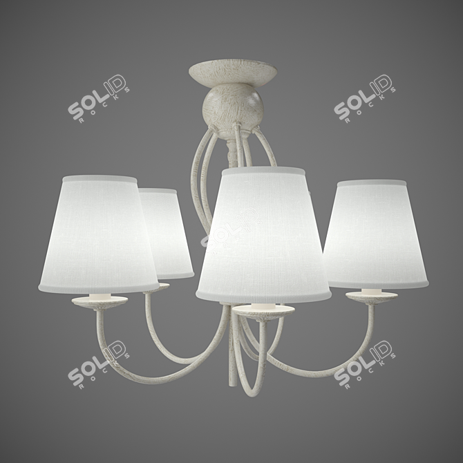 Elegant Alfa Irma Chandelier 3D model image 1